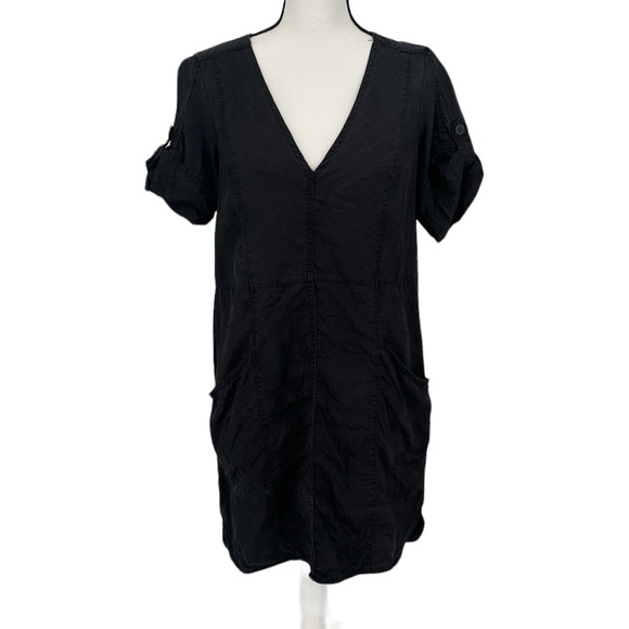 Anthropologie Dresses & Skirts - Anthropologie Pilcro and the Letterpress Chambray Mini Dress Washed Black Medium